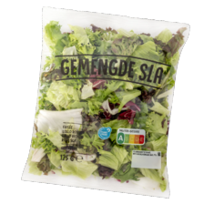 Sla speciaal, krulsla- of eikenbladsla melange